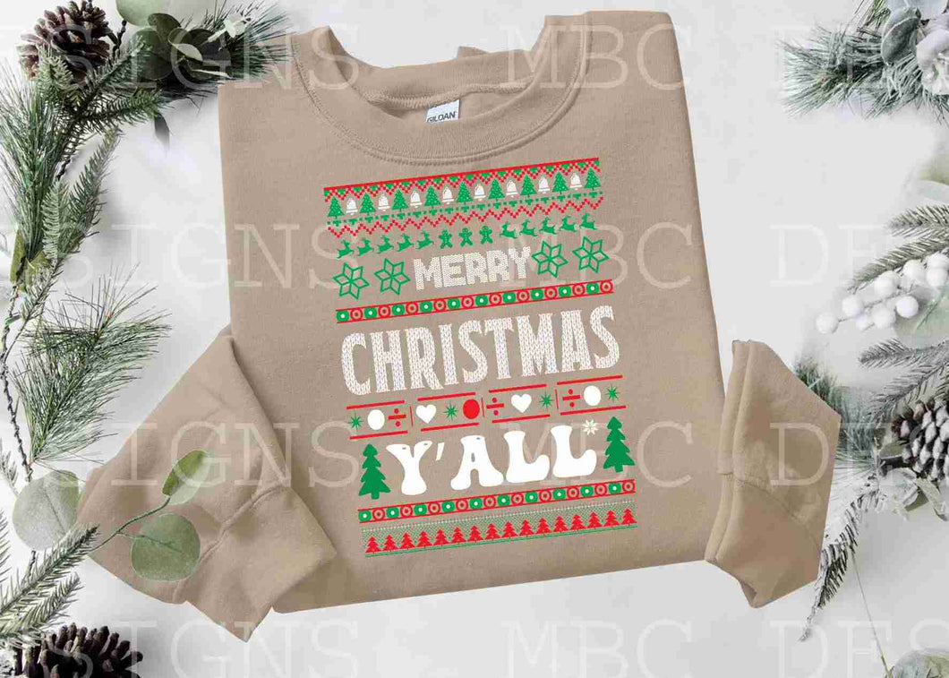 UGLY SWEATER Merry Christmas Tree-Youth Sizing