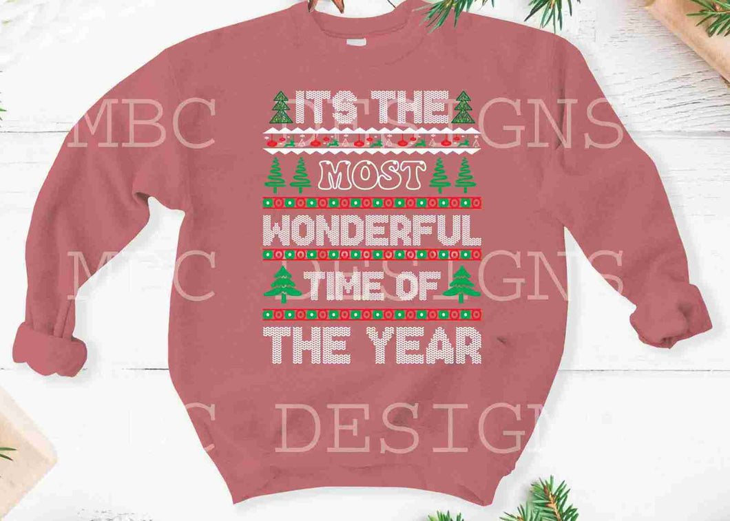 UGLY SWEATER It's the Most Wonderful Time of the Year-Toddler Sizing