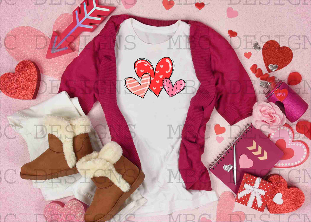 Valentine Hearts-Youth Sizing