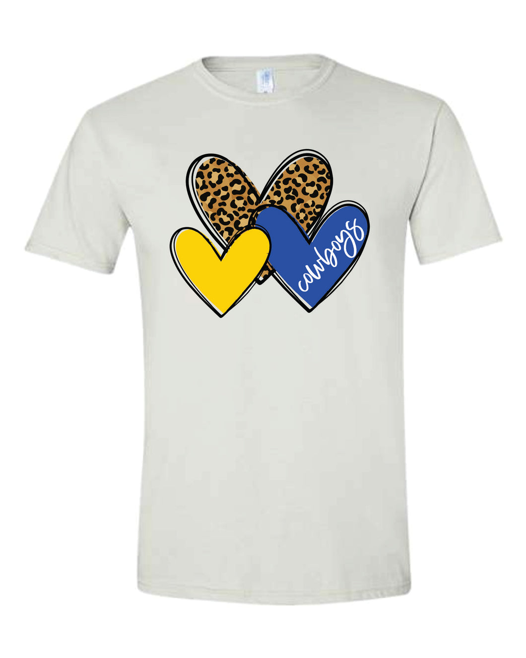 MSU Cowboy Leopard Hearts-Adult Sizing