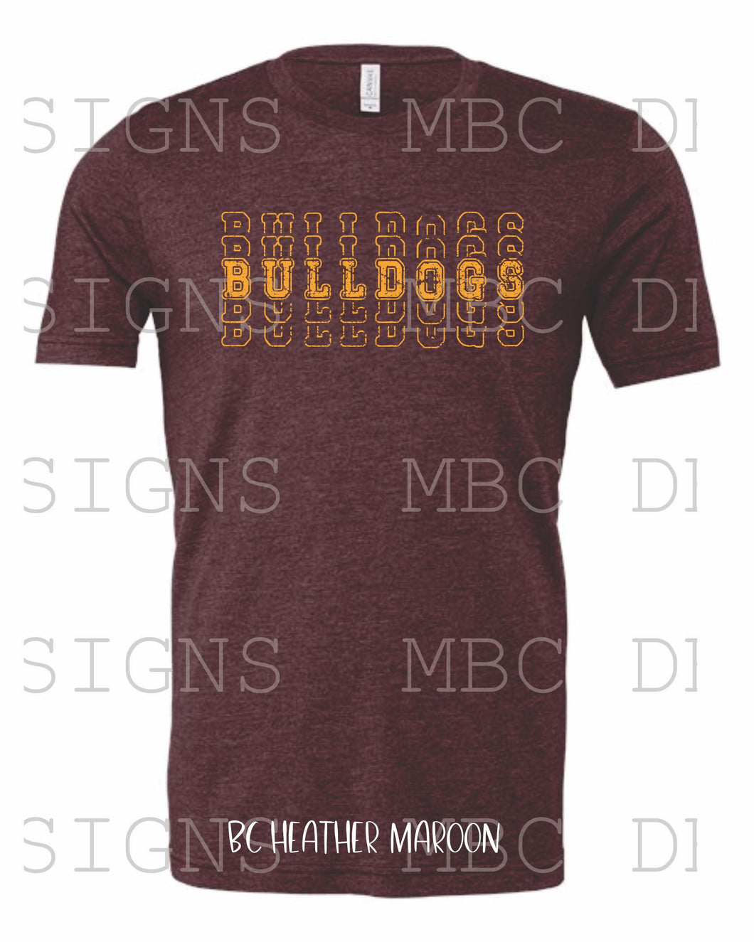 Iota Bulldogs Stacked-Youth Sizing