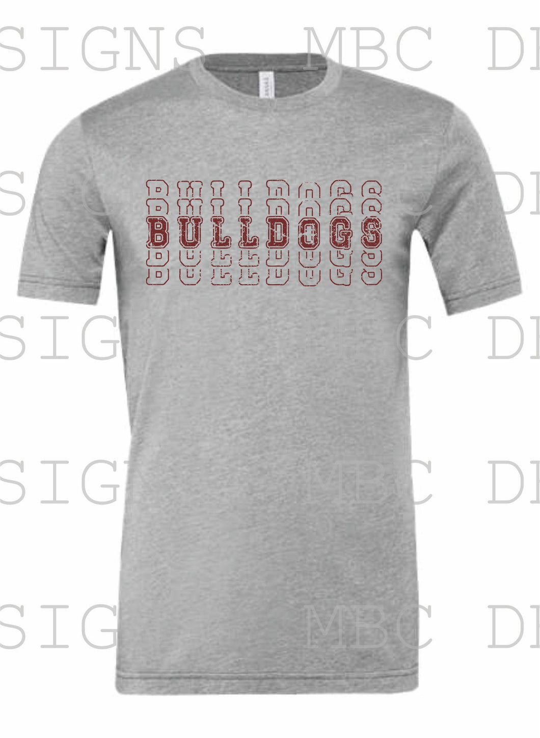 Jennings Bulldogs Stacked-Adult Sizing