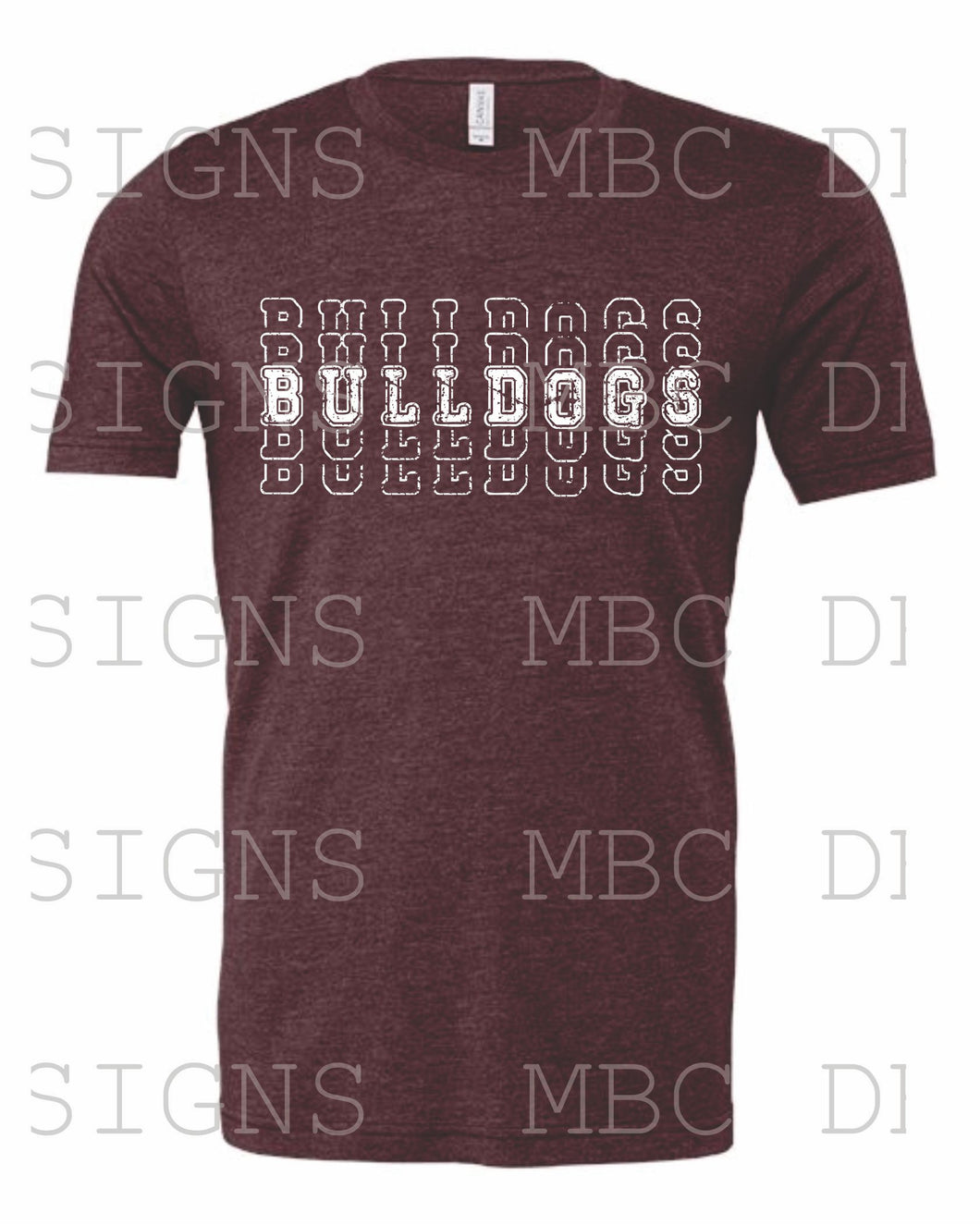 Jennings Bulldogs Stacked-Youth Sizing