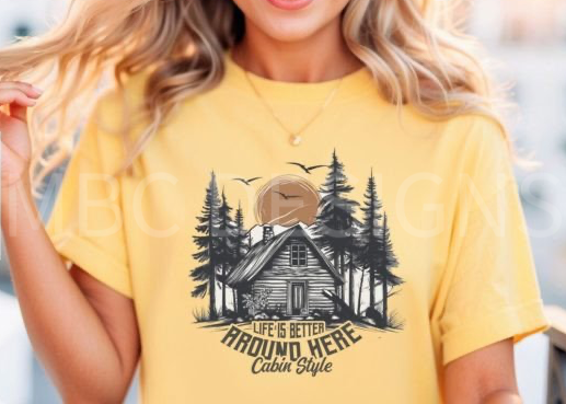 Life Is Better Around Here, Cabin Style-Youth Sizing