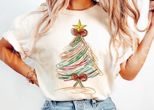 Retro Coquette Christmas Tree-Youth Sizing