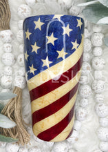 Load image into Gallery viewer, American Flag Epoxied Tumbler
