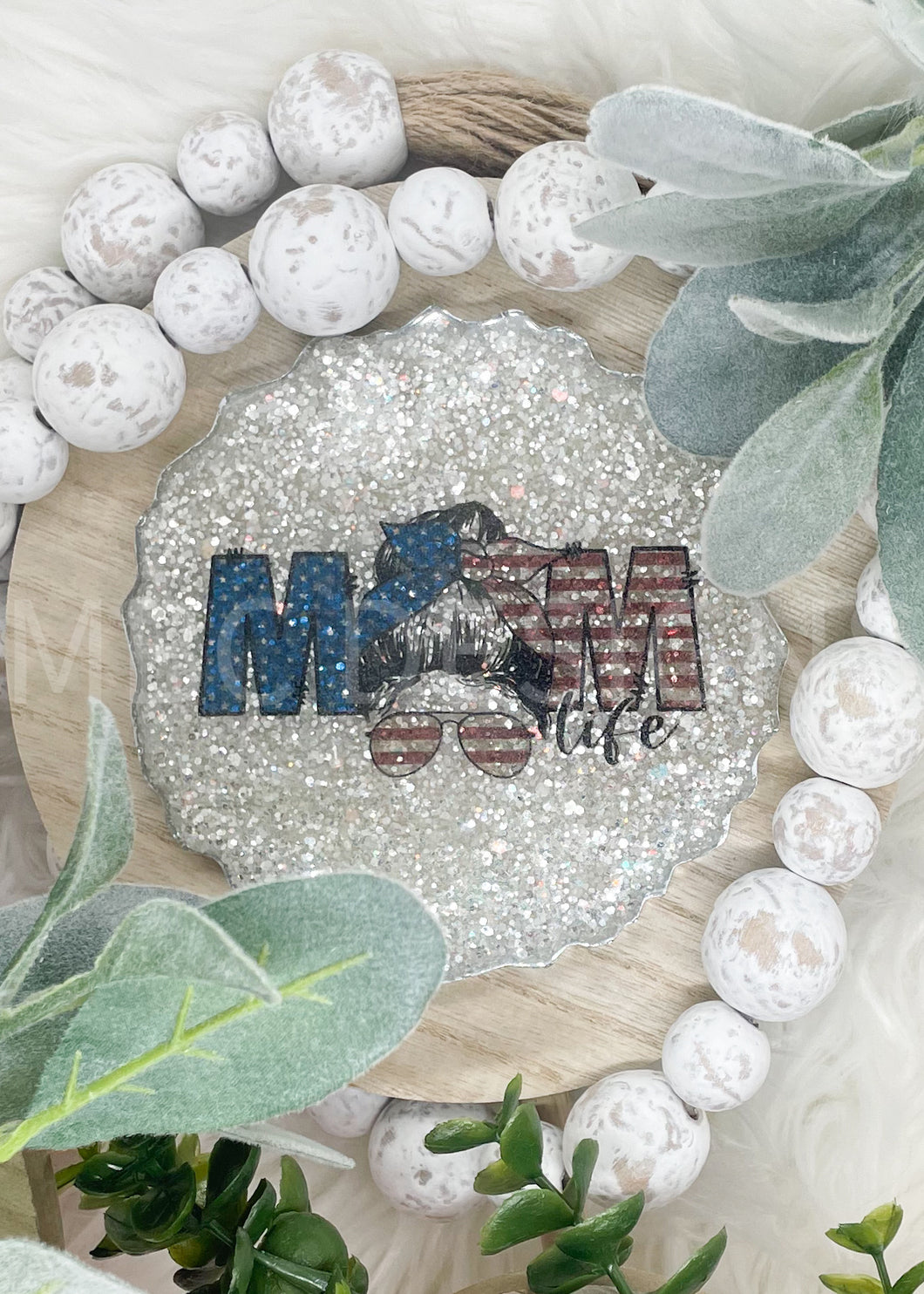 Mom Flag Car Coaster